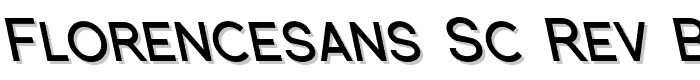 Florencesans SC Rev Bold Italic font
